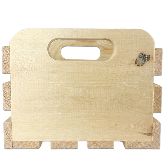 Wilson® Enterprises 8" x 7" x 5.5" Pine Handle Crates, 2ct.